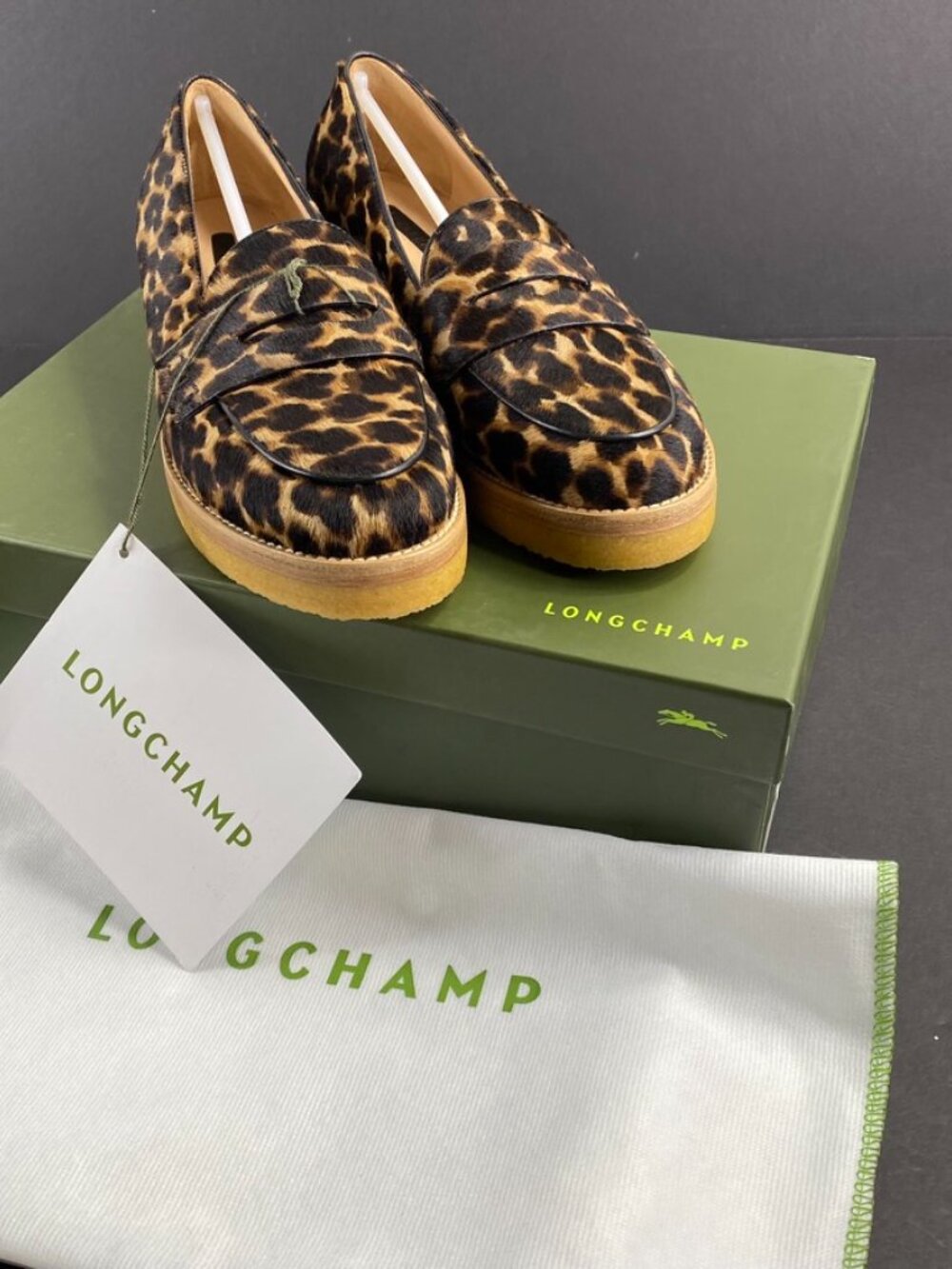 Longchamp Le Pliage Heritage Calf Hair Loafer 36